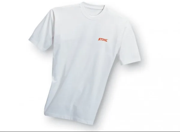 Tričko biele s logom STIHL, 190g - S